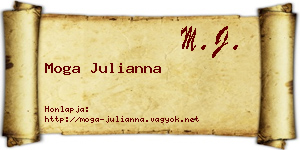Moga Julianna névjegykártya